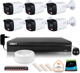 Dahua IP surveillance set of 6 4Mpx cameras IPC-HFW1439TL1-A-IL
