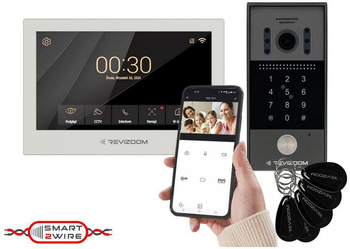 Revizoom RM-T273HD White video intercom with RC-212HD-CK1 camera