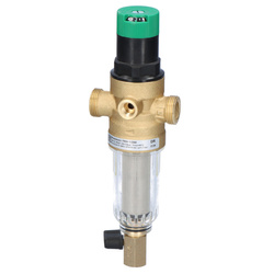 Mini-plus filter with pressure regulator, 1/2 inch, with rinsing