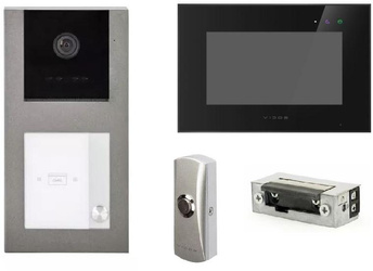 WIDEDOMOFON VIDOS X S11-1/M10B-X + BUTTON + ELECTRIC DOOR OPENER