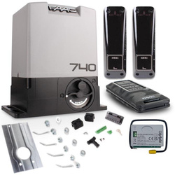 FAAC 740 Delta 2 FDS operator set for sliding gates weighing up to 500 kg