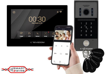 Revizoom RM-T273HD Black video intercom with RC-212HD-CK1 camera