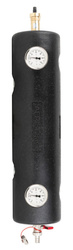 Hydraulic coupling BLH 801, 4xGW G 1 inch, 4xGW G 1/2 inch, thermal insulation, automatic vent, drain valve, thermometers