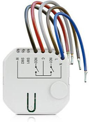 SATEL BE WAVE Bezdrátový dvoukanálový ovladač 230 V AC, zapuštěný do zdi Smart CH Relay ASW-210 ABAX2