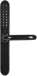 Door handle with access controller EURA ELH-30H4 Black with card reader and code