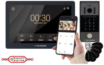 Revizoom RM-T203HD Black video intercom with RC-212HD-CK1 camera