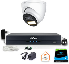 Dahua surveillance kit 4in1 fullHD outdoor camera DVR 1TB drive