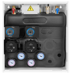 PrimoBox AZB 255 mixing set in cabinet, 2x rotary valve with ARM 141 actuator