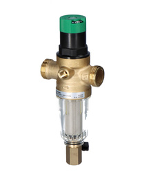 Mini-plus filter with pressure regulator, 3/4 inch, with rinsing