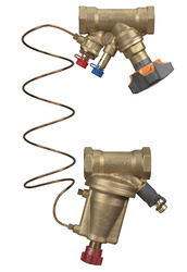 Set of balancing valve STAD PN16 and differential pressure regulator STAP DN 32, range 10-40 kPa