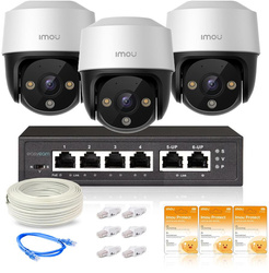 Imou monitoring set of three PTZ cameras IPC-S21FAP 2MPx PoE