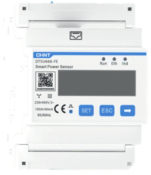 Huawei DTSU666-FE 3-Phase Electricity Meter with LCD and FE Communication - TH Rail Mounting, 100A/40mA Transformer, 3p4w. Quality and Precision.