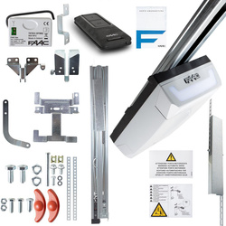 FAAC D700HS FDS garage door operator kit with 3m two-piece Kevlar rail