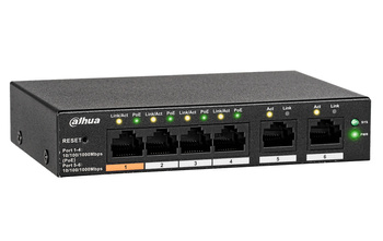 Switch Dahua CS4006-4GT-60 6-port 4x PoE 2x uplink 60W cloud manageable