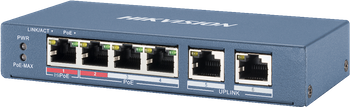 PoE SWITCH DS-3E0106HP-E 6-PORT Hikvision