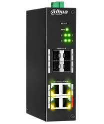 Switch Dahua HS4408-4ET-96 8-port 4x PoE 4x SFP 96W managed industrial