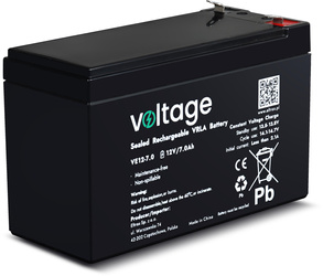 Voltage AGM battery with a capacity of 12V and 7Ah model VE12-7.0