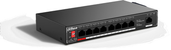 Switch Dahua SF1009P 9 porturi 8x PoE 1x uplink 96W 10/100 Mbps