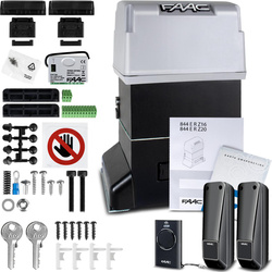 FAAC 844 E R Z16 kit voor 1800kg schuifpoorten, 230V