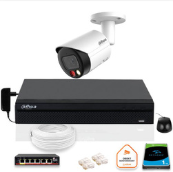 DAHUA IP-Überwachungskit IPC-HFW2849S-S-IL-0280B 8MPX