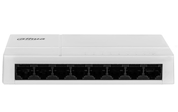 Switch Dahua PFS3008-8GT-L-V2, 8-port, 10/100/1000 Mbps, unmanaged, desktop