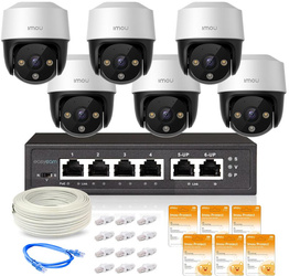 Imou Cruiser 4MP POE set of six IP cameras with Imou Protect Basic cloud service