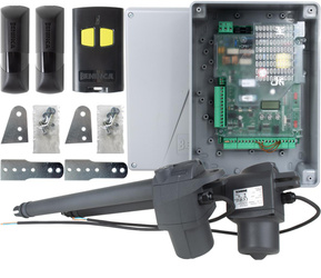 Automation set Beninca KBILL4024.PM TRUST 24V - drive for double-leaf gates up to 8 m - 24 V actuators, TRUST control panel, photocells, remote control